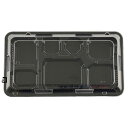 【屋号必須】弁当容器 KY-4黒 300×165×25mm 外嵌合 蓋セット 1セット各600枚入 北原産業