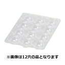 【屋号必須】イチゴ用ホールトレー アイベリー本体 12穴 透明 235×167mm 1ケース1000枚入り いちご用/トレイ