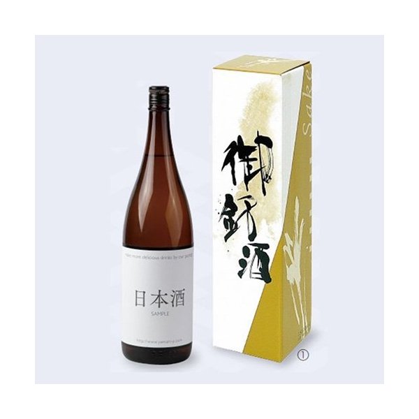 【屋号必須】日本酒・焼酎用ギフト箱 K-1050 御銘酒1.8L 1本 106×106×405mm 1ケース100枚入 ヤマニパッ..