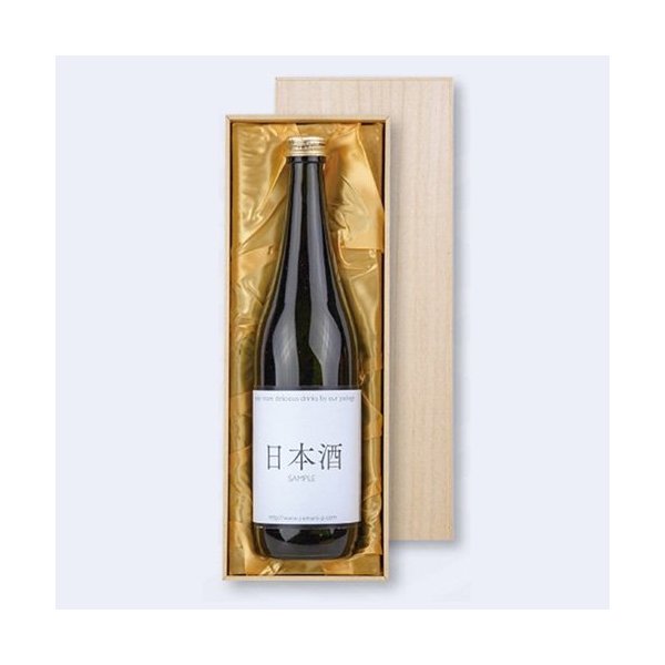 【屋号必須】日本酒・焼酎用ギフト箱 K-1516 桐箱風紙箱 720ml×1本(布貼) 319×106×86mm 1ケース24セッ..