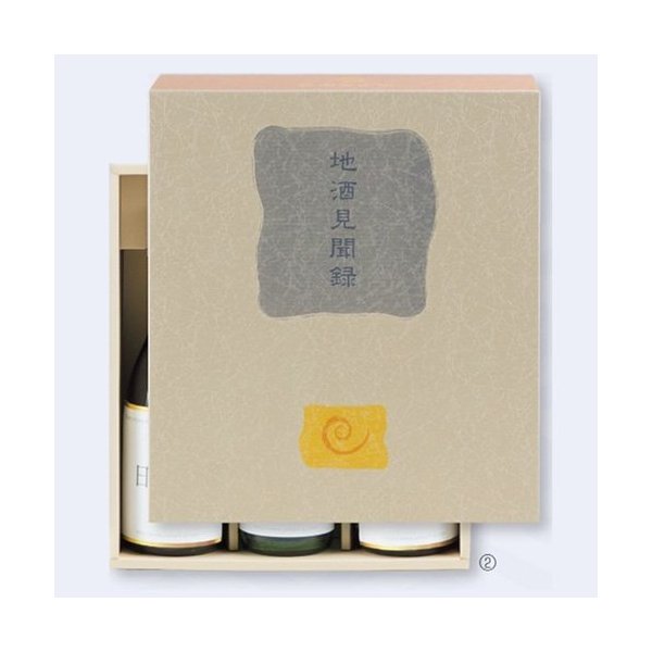 【屋号必須】日本酒・焼酎用ギフト箱 K-597 地酒見聞録温 3本 300×270×88mm 1ケース50枚入 ヤマニパッケージ