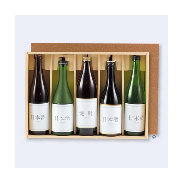 【屋号必須】日本酒・焼酎用ギフト箱 K-49 ろうけつ720ml 5本 300×430×88mm 1ケース50枚入 ヤマニパッケージ