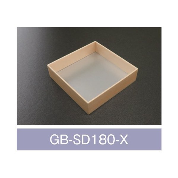 【値引有】【屋号必須】折箱 GB-SD180-X 姫杉 本体のみ 180×180×45(40)mm 1ケース200枚入 アライ