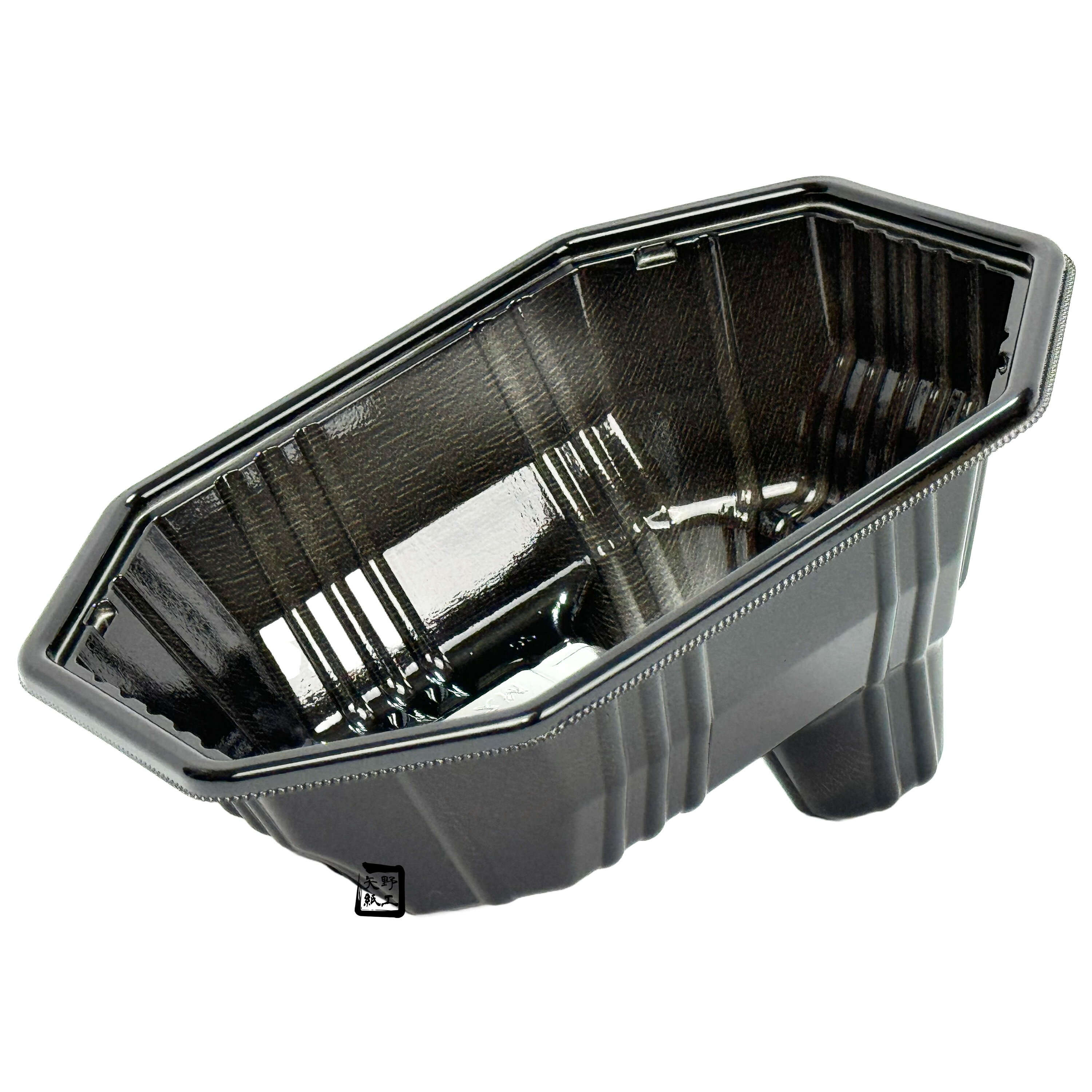 【屋号必須】フルーツケース 脚付 FR プラス M 黒190×136×83mm 1ケース1000枚入 エフピコチューパ