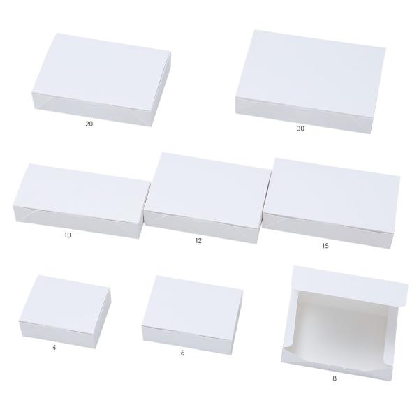 【値引有】【屋号必須】和菓子用サービス箱 4個用 和 A 4 白 126×96×45mm 1セット1200枚 玉谷共栄堂 250104