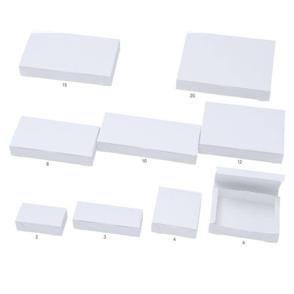 【値引有】【屋号必須】和菓子用サービス箱 15個用 和 C 白 15 300×180×45mm 1セット200枚 玉谷共栄堂 252015