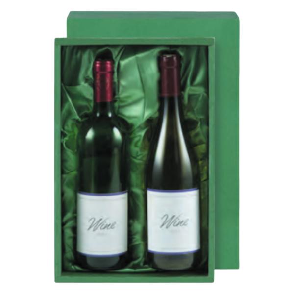 【屋号必須】ワイン用ギフト箱 K-74 ワイン専用(布貼) 2本 318×203×87mm 1ケース50枚入 ヤマニパッケージ
