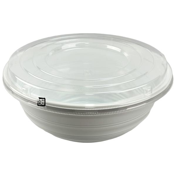 【屋号必須】丼容器 MS丼-363 白 嵌合蓋セット(AP-363/JC-363兼用嵌合蓋) φ188×73mm 1ケース600枚入 エフピコチューパ