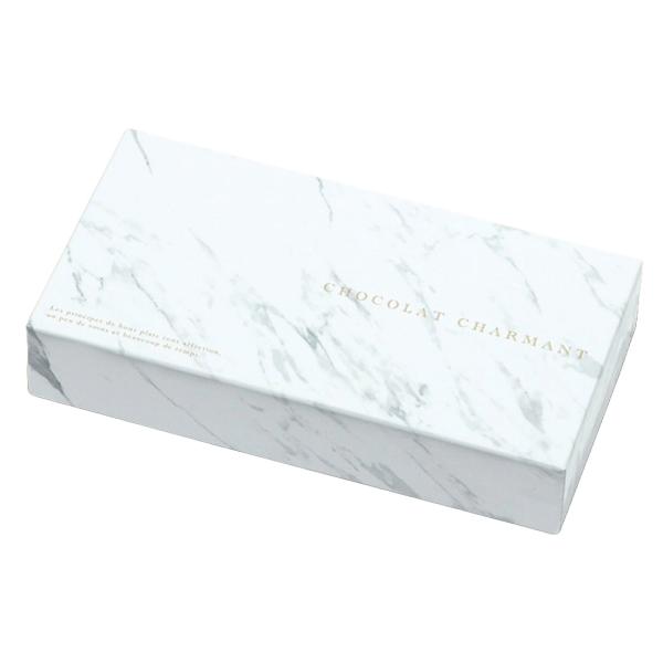 【屋号必須】チョコレートボックス 20-2514 シャルマン 8個用 白 167×85×33mm 1ケース100枚入 ヤマニパッケージ チョコレート箱
