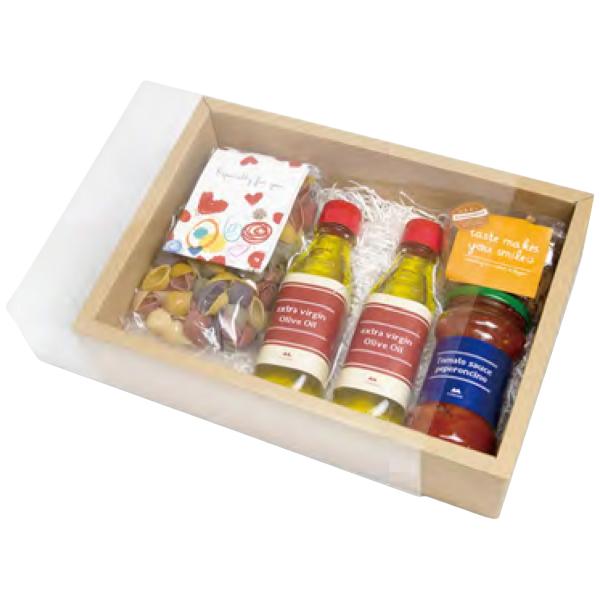 【屋号必須】ギフトボックス EE-606 クリアスリーブ 7 長方 300×208×85mm 1ケース100枚入 ヤマニパッケージ