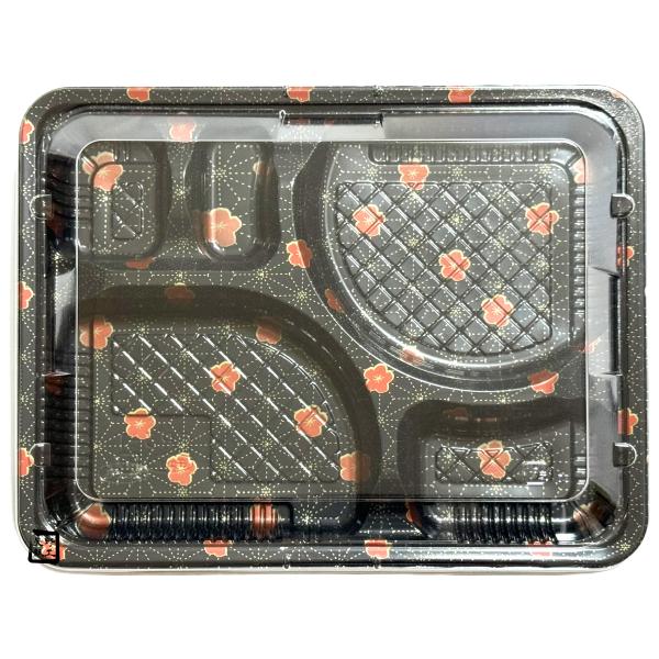 【屋号必須】弁当容器 CR-3-1 梅小町 透明蓋セット 265×205×27mm 1セット各600枚入 エフピコチューパ