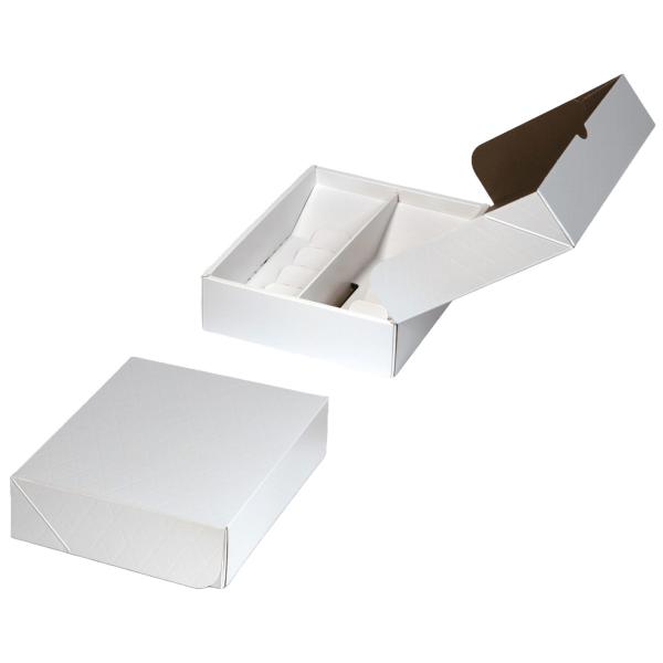 【屋号必須】洋菓子焼き菓子ギフト箱 20-2000W HBフードギフトボックス パールホワイト S 185×240×59mm..