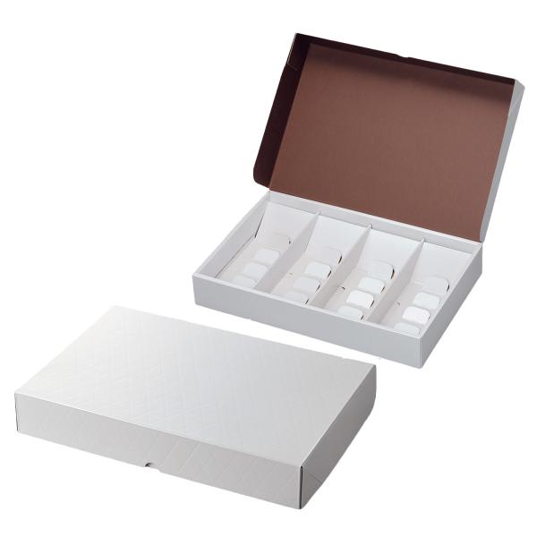 【屋号必須】洋菓子焼き菓子ギフト箱 20-2002W HBフードギフトボックス パールホワイト L 371×240×59mm..