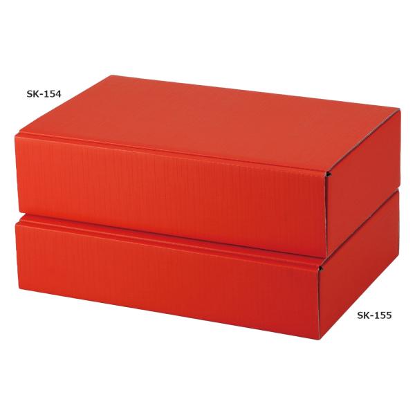 【屋号必須】撥水宅配箱 SK-154 はっ水レッドボックス 小 400×265×85mm 80サイズ 1ケース50枚入 ヤマニ..