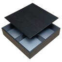 値引有 屋号必須 折箱 夢御膳 黒久松 4色 共蓋付 210×210×48(40)mm 1ケース120枚入 アライ