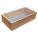 屋号必須 折箱 GB-N1L-T 長折1段(大) 多聞杉 透明蓋付 204×106×51(45)mm 1ケース270枚入 アライ