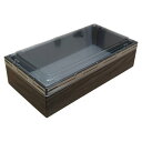 屋号必須 折箱 GB-N1L-T 長折1段(大) 黒久松 透明蓋付 204×106×51(45)mm 1ケース270枚入 アライ