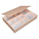 【屋号必須】折箱 瀬戸の膳 87-58 姫杉 9仕切Aタイプ 271×183×45(40)mm 1ケース126枚入 アライ