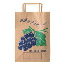 ぶどう用 手提袋 茶 平紐 大 3kg 315×220×125mm 1ケース300枚入 福友産業 フクユー 紙袋