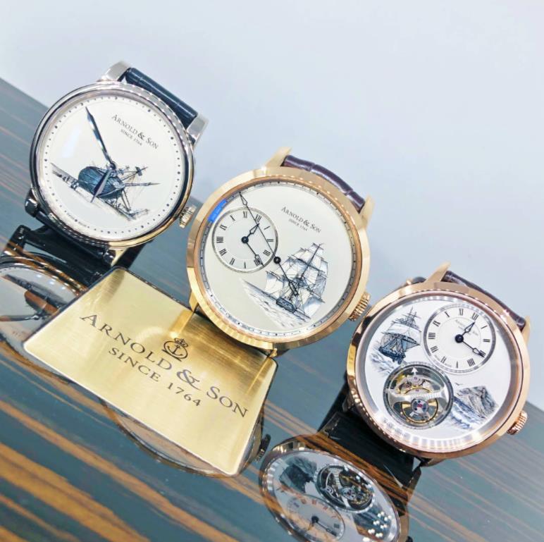 【新品】ARNOLD&SON　アーノルド＆サン　HMSビーグル号3本セット 1LCAW.S08A.C111 1ARAP.W08A 1UTAR.S07A　世界限定8本 腕時計　watch【送料・代引手数料無料】