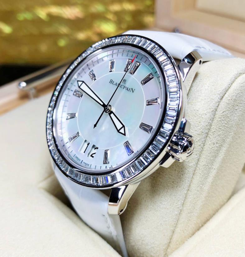 【新品】　Blancpain ブランパン　ウーマン　ラージ　デートWomen Large Date　2850-5254-55B　18kホワイトゴールド メンズ 腕時計 watch【送料・代引手数料無料】