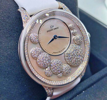 【新品】JAQUET DROZ ジャケドロー　PETITE HEURE MINUTE MOTHER-OF-PEARL　J005024533 メンズ 18kホワイトゴールド　腕時計　watch【送料・代引手数料無料】