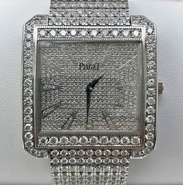 【新同品】Piaget/ピアジェ　プロトコール XXL　P10452 アフターダイヤモンド 18kホワイトゴールド　メンズ　腕時計　watch【送料・代引手数料無料】