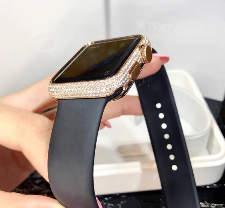【新同品】apple アップル iwatch　18Kローズゴールド　ダイヤモンド　メンズ　腕時計　メンズ【送料・代引手数料無料】