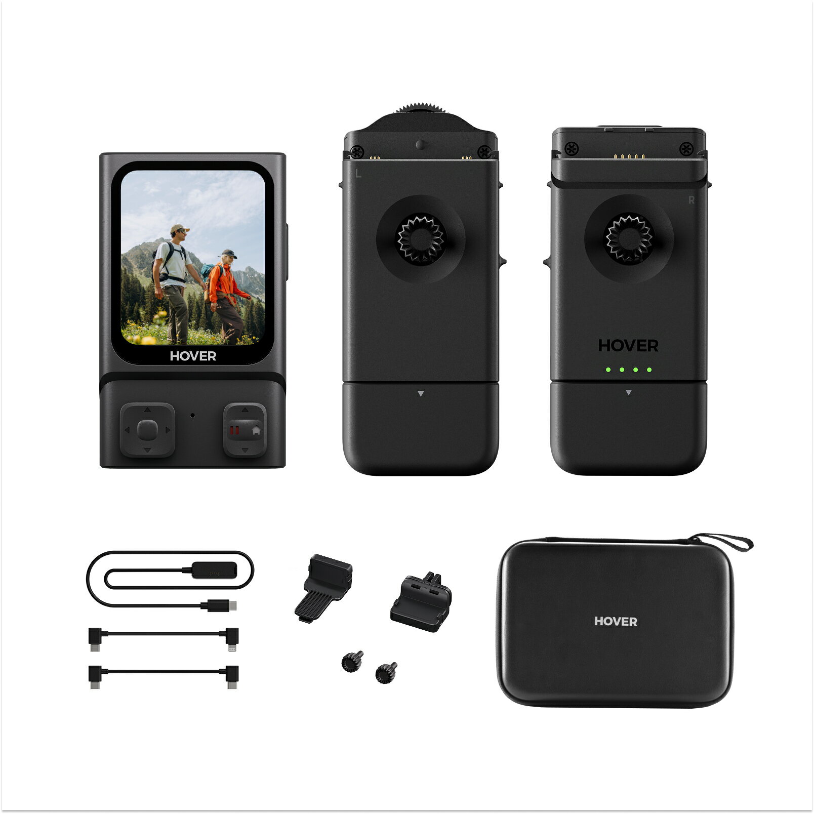 HOVERAir ビーコン＆ジョイスティックセット 軽量モーションコントローラー リアルタイム表示 安全飛行機能搭載 サイクリング・旅行・アウトドア撮影向け X1 PRO、X1 PROMAX、X1 Smartに対応可能