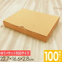 【メルカリ便対応】 A5 ダンボール箱 外寸227×166×28mm 100枚セット| 梱包資材 梱包材 梱包箱 箱 定形外郵便 メルカリ メルカリ便 ゆうゆう...
