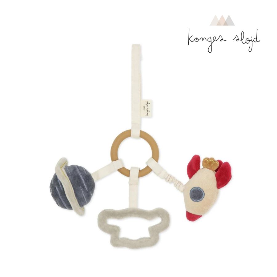 【スーパーSALE40%OFF】kongesslojd コンゲススロイド ガラガラ リング付き ベビートイ おもちゃ 宇宙 ロケット ファーストトイ ベビー 子...