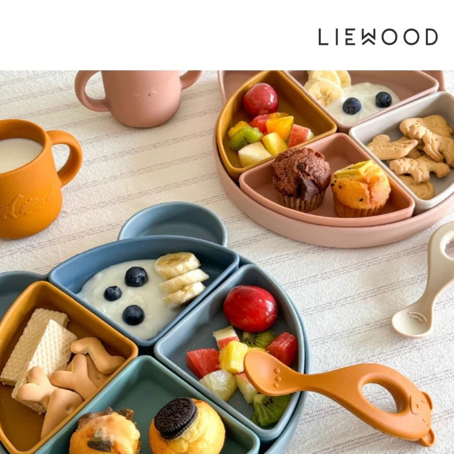 ベビー食器 仕切り シリコン 出産祝い ナチュラル リーウッド かわいい デンマーク 北欧 北欧雑貨 北欧..