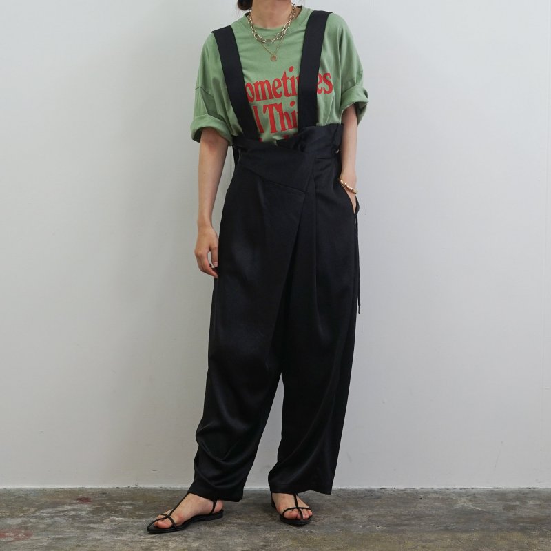 【8/3(日)まで10％OFF】 SEVEN SENSE セブンセンス サテン3wayサロペットパンツ 1240509 【代引き支払い不可】【ハウズ店舗受取できます】【北海道沖縄離島配送不可】-HW-