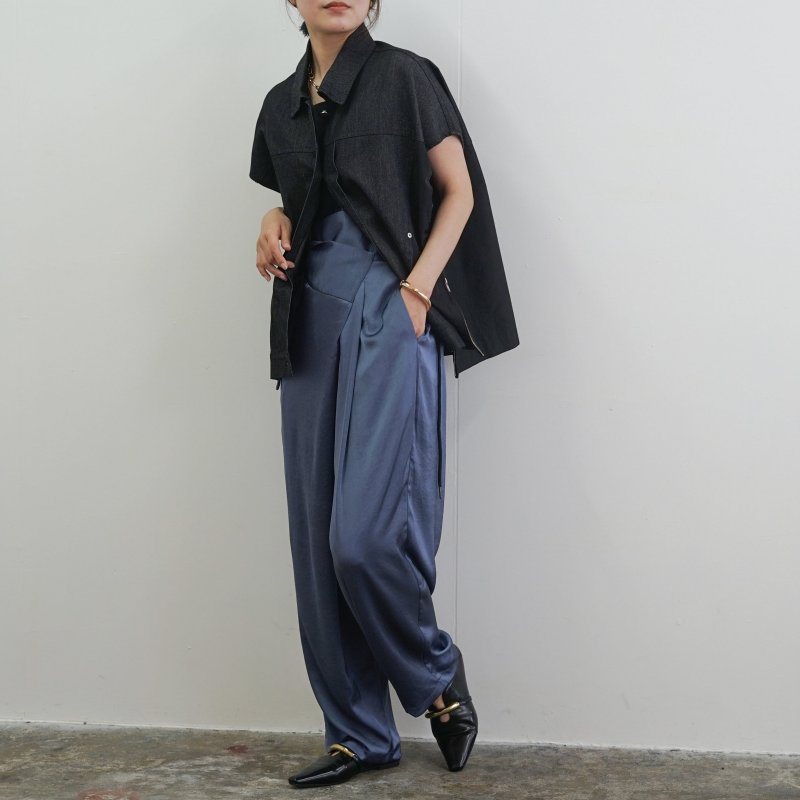 【8/3(日)まで10％OFF】 SEVEN SENSE セブンセンス サテン3wayサロペットパンツ 1240509 【代引き支払い不可】【ハウズ店舗受取できます】【北海道沖縄離島配送不可】-HW-