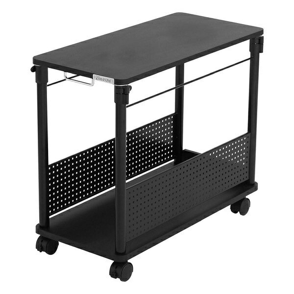 乐天商城 - Bauhutte バウヒュッテ 昇降式L字デスク PCワゴン 天板32×67cm×高さ57~78cm ブラック BHD-670H-BK 【代引・日時指定・キャンセル不可・北海道沖縄離島配送不可】-メーカー直送-