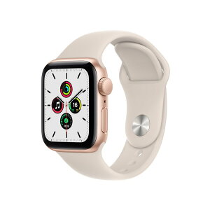 Apple Watch SE GPSモデル 40mm ゴールドアルミニウムケース MKQ03J/A アップルウォッチ JAN:4549995257083【北海道沖縄離島配送不可】 -NA-