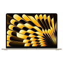 Apple アップル MacBook Air Liquid Retinaディスプレイ 15.3インチ MXD33J/A スターライト M3チップ SSD512GB メモリ16GB 8コアCPUと10コアGPU JAN: -NA-