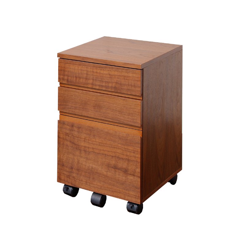 hows 楽天市場店の【安心の上場企業】 市場 Walnut Desk ChestW340 ウォールナットチェスト 横幅34cm K-2547BR ブラウン 組立品 【代引・日時指定・キャンセル不可・北海道沖縄離島配送不可】-FK-｜アングル2