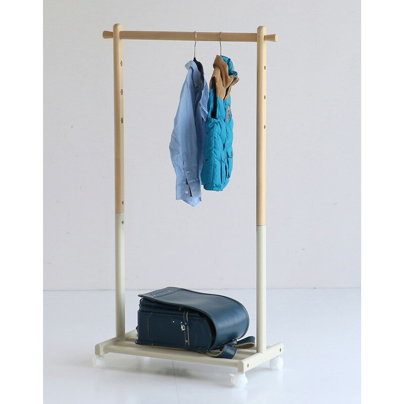 【安心の上場企業】 市場 Kids Hanger Rack -mill- ハンガーラック キッズハンガー 組立品 ILH-3685IV アイボリー 【代引・日時指定・キャンセル不可・北海道沖縄離島配送不可】-FK- [2]