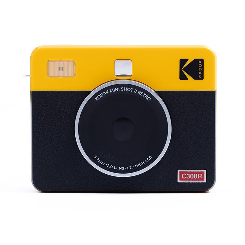 【安心の上場企業】Kodak コダック インスタントカメラ Mini Shot 3 RETRO イエロー PMS3R-C300RY JAN:8809243710552 【代引き支払い不可】【北海道沖縄離島配送不可】-HW-