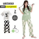 【ルームウェア限定!半額50%OFF】ルームウェア レディース 上下セット Tシャツ ロングパンツ ロング丈 パジャマ 部屋着 セットアップ 春 夏 かわいい ...