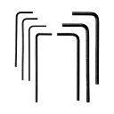ホーザン(HOZAN) 六角レンチセット 7本組 サイズ:1.27、1.5、1.6、2.0、2.4、3.0、3.2mm W-91