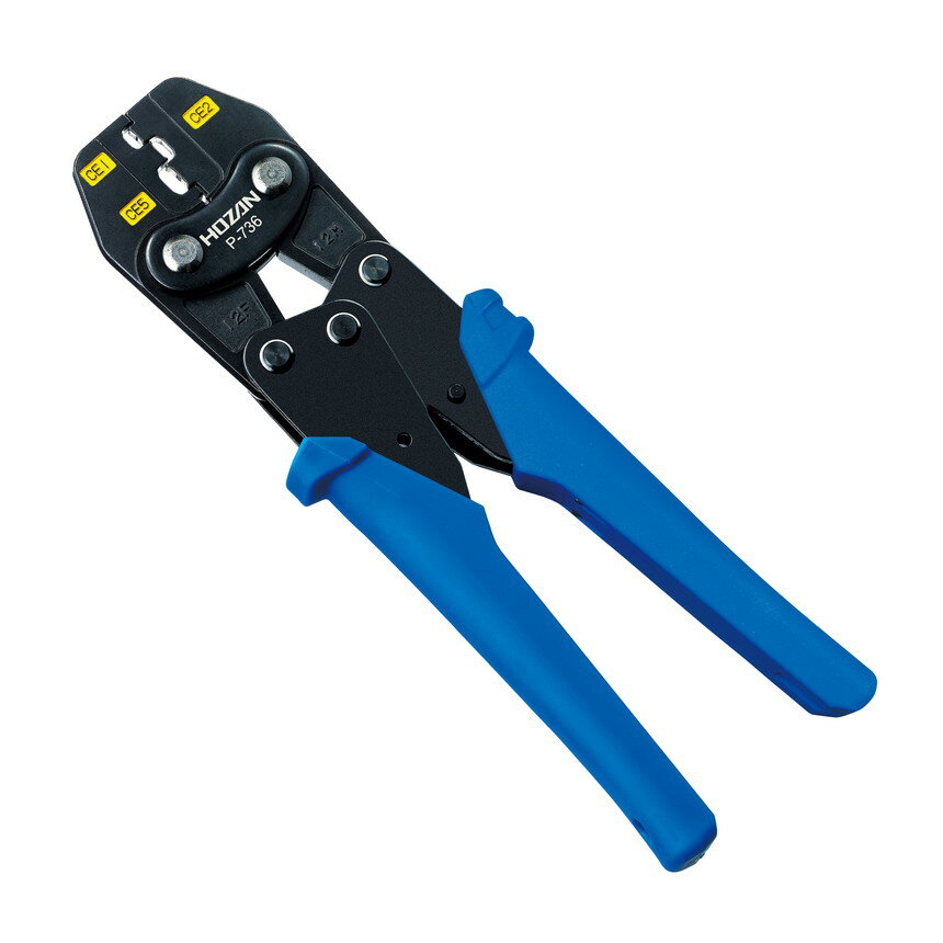 ホーザン(HOZAN) 圧着工具(絶縁閉端子用) 圧着ペンチ コンパクトながら軽い握りで圧着可能 サイズCE1/2/5 P-736