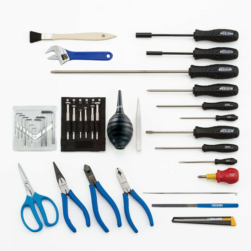 ホーザン(HOZAN) 工具一式 入組36点 工場、学校、研究所の備品や家庭でのDIY、車載工具、防災用に S-241