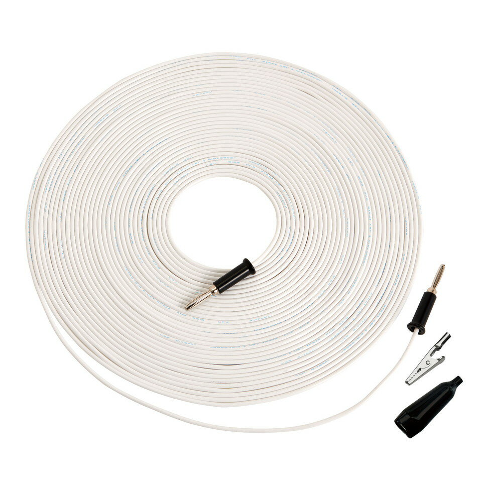 ホーザン(HOZAN) 接続コード 接続コード(白色)の15m ワニグチクリップ・絶縁カバー付 F-110-8