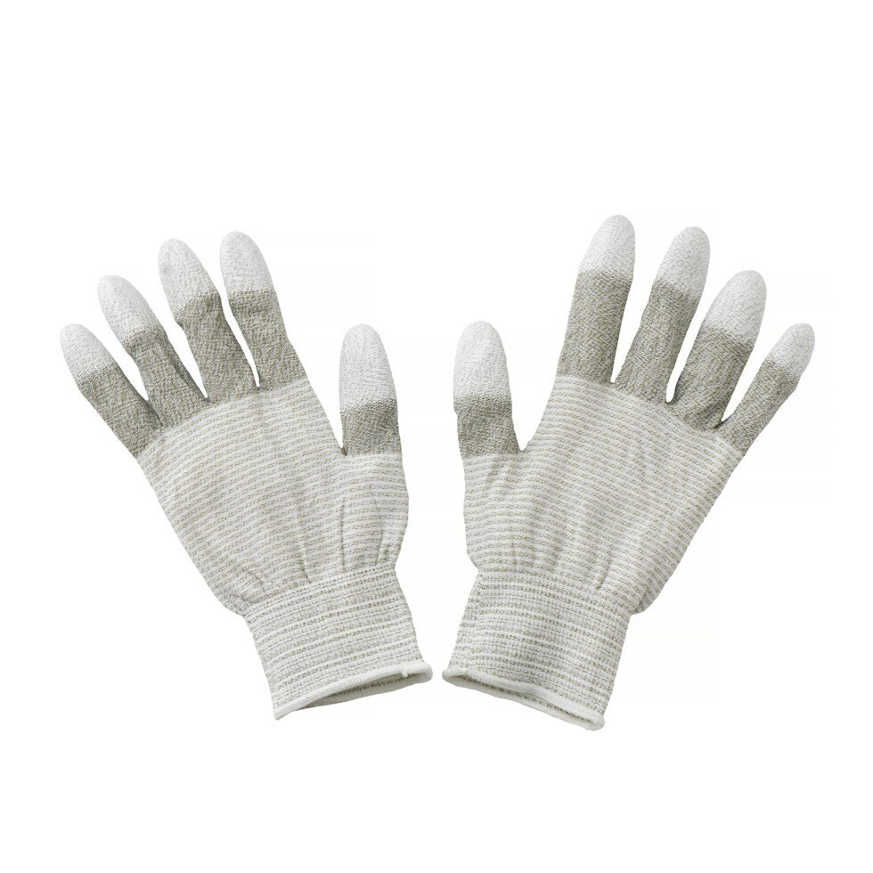 ホーザン(HOZAN) ESDグローブ 導電性手袋 静電気対策手袋 タブレット・スマホ対応 指先コート サイズM F-63-M