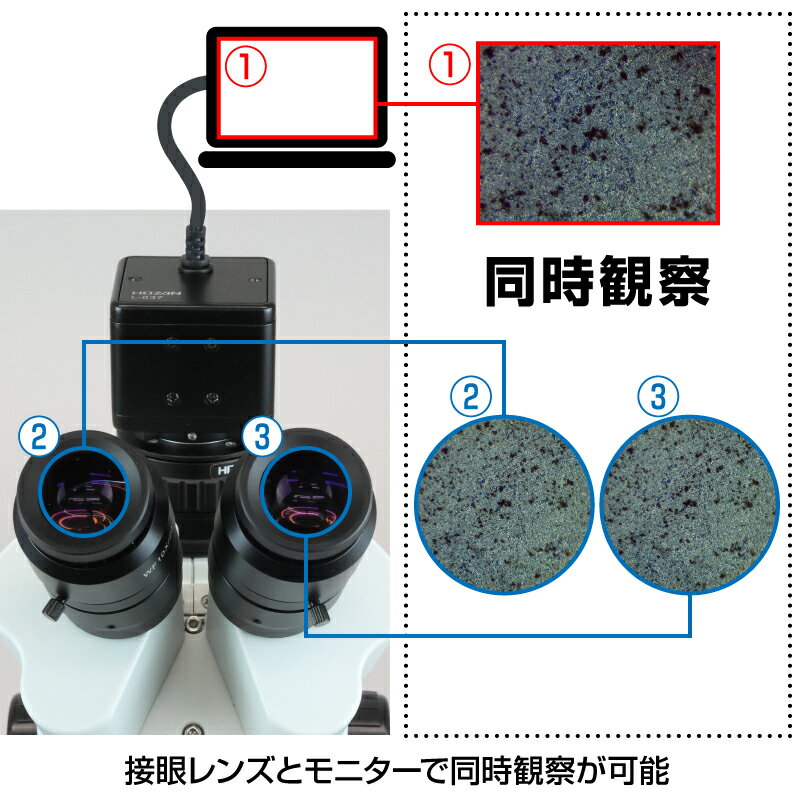 ホーザン公式ストア　楽天市場店のホーザン(HOZAN) 三眼実体顕微鏡 L-KIT1235｜アングル2
