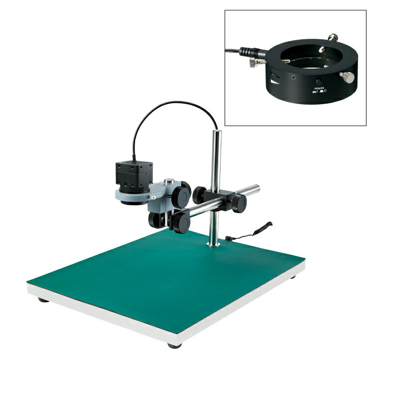 ホーザン(HOZAN) USB出力 マイクロスコープ倍率24/63/115/155倍 リング照明 ロングベース L-KIT751