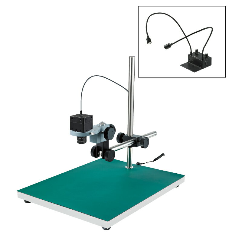 ホーザン(HOZAN) USB出力 マイクロスコープ倍率7.8~17倍 フレキシブルアーム照明 ロングベース L-KIT827