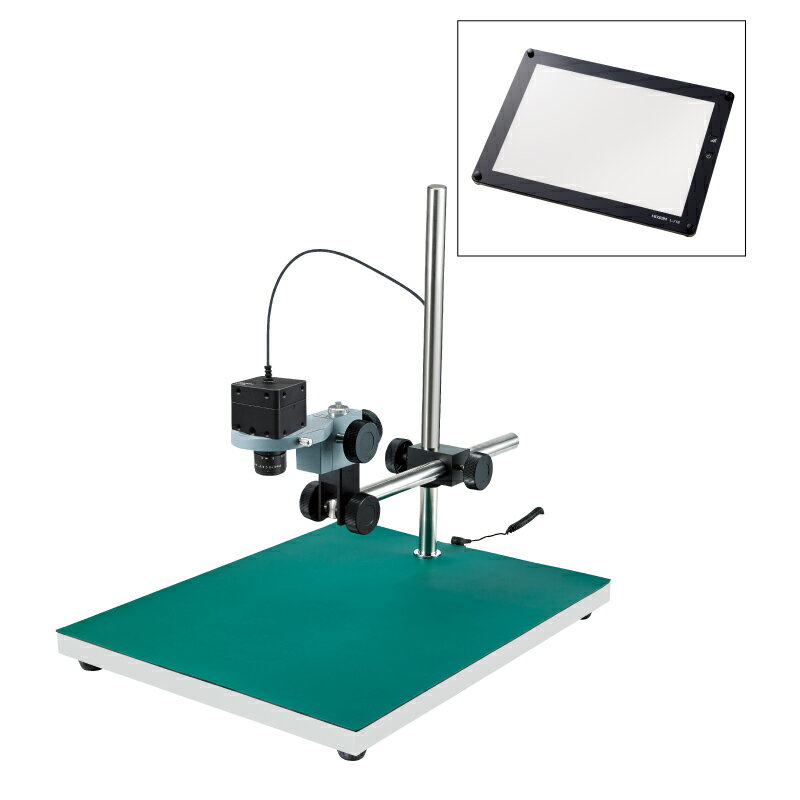 ホーザン(HOZAN) USB出力 マイクロスコープ倍率7.8~17倍 フラット照明 ロングベース L-KIT828